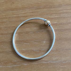 Used Cape cod bracelet silver and 14k gold